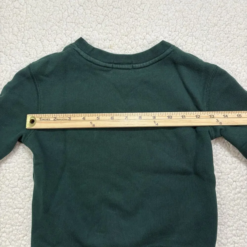 Polo Ralph Lauren Sweatshirt Boys Sz 5 Varsity Letterman Patch Crewneck Sweater‎